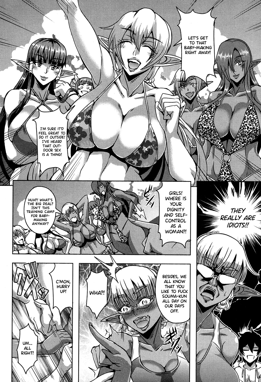 Hentai Manga Comic-Elf Harem Academia - Baby Making In a Southern Country Lodge-Read-6